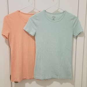 Set of J Crew slub cotton tees